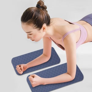 미니 요가 매트 안밀리는 얇은 요거 작은 TPE 10mm 2P 여행용 운동 층간소음 홈트 플랭크 논슬립 무릎 패드