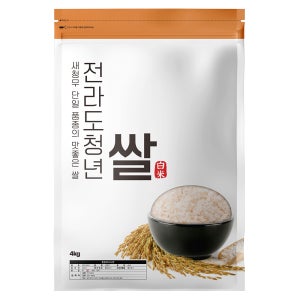 25년 햅쌀 당일도정 전라도청년 쌀 4kg 백미 새청무 단일품종