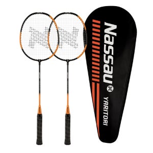 낫소 배드민턴라켓 2자루 1세트 초보자 입문자 학교체육