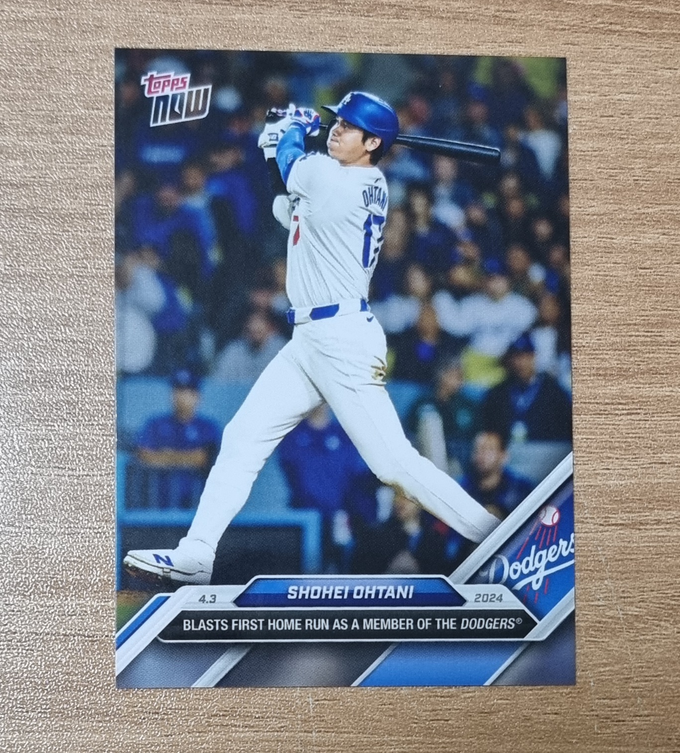 오타니 쇼헤이 2024 Topps Now Shohei Ohtani Blasts 1st Home Run No-36 MLB카드