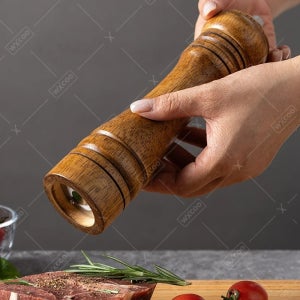 WXCOO 오크 나무 소금 후추 분쇄기