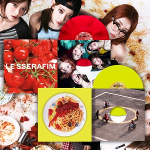 르세라핌 앨범 LP 컬러 엘피2종 SPAGHETTI 스파게티 LE SSERAFIM노래 굿즈