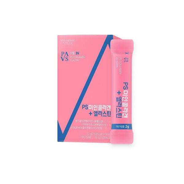 <b>PS 미인</b>콜라겐+<b>엘라스틴</b> 30포 1박스 1개월분