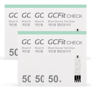 손쉬운 사용 신형 키미안 혈당 당뇨 시험지 검사지 측정지 녹십자 지씨핏 첵 50매입, 7개
