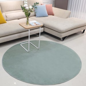 안방러그 미니원형러그 포인트 겨울 거실용 대형원형