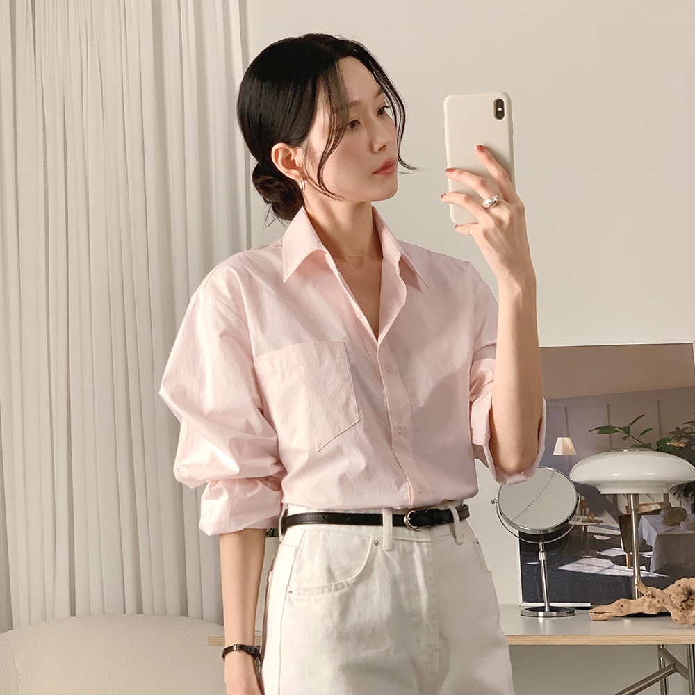 센느 릴렉스드 코튼 셔츠