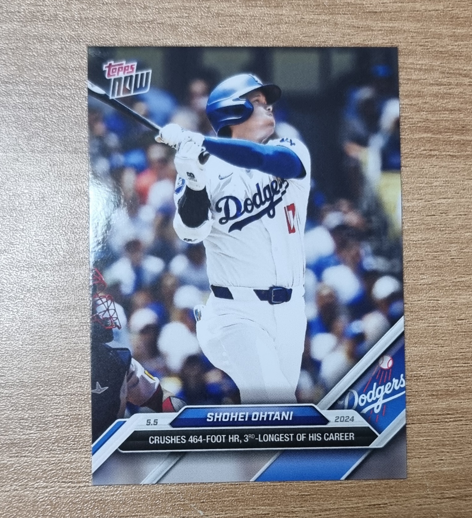 오타니 쇼헤이 Shohei Ohtani 2024 Topps Now Dodges Crushes 464 Foot HR No-161 MLB카드