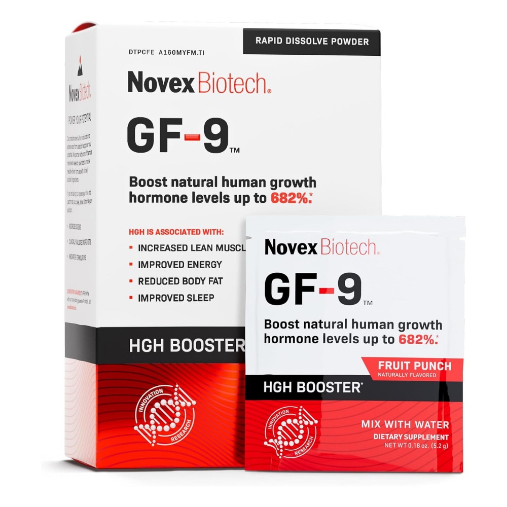 남성 <b>성장호르몬</b> 근육량증가 노벡스 바이오테크 GF-9 분말
