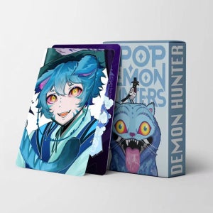 G 케이팝 데몬헌터스 호랑이 헌트릭스 Derpy 포토카드 굿즈 55장 세트 애니 카드 수상한애 Photo card 사자보이즈 맹한애 케데헌