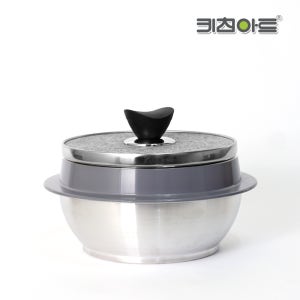 키친아트 자연석 돌솥밥 솥단지 뚝배기 냄비 4인용 17cm