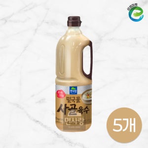 면사랑 프리미엄 밑국물 사골육수 1.8L, 5개