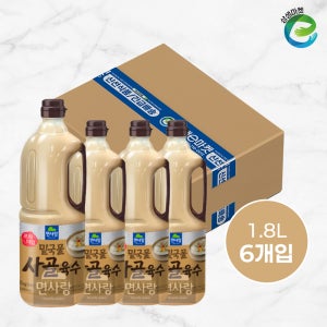 면사랑 프리미엄 밑국물 사골육수 1.8L, 6개