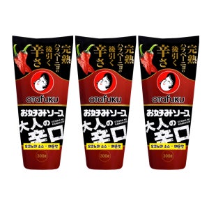 오타후쿠 오코노미 소스 매운맛 일본 소스 오코노미야끼 양배추요리 일식 300g, 3개