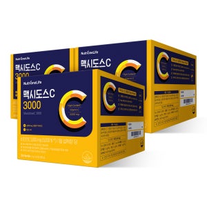 뉴트리원 맥시 도스 C 3000 고함량 비타민 C 메가 맥스 가루 100포, 3개