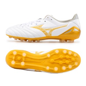 미즈노 모렐리아 네오 4 프로 AG 인조잔디 캥거루가죽 축구화 화이트골드 P1GA263550