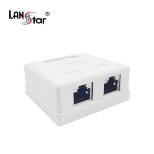 랜스타 LS-WP152S 노출형 아울렛 CAT5E STP 2포트 보급형 PCB 기판 모듈