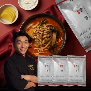 흑백요리사 철가방요리사 도량 임태훈 셰프 짬뽕 중식 캠핑 밀키트 1160g, 3개
