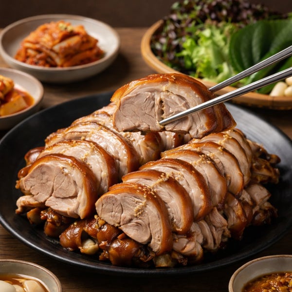 삼형제고기 흑마늘 순살 족발 250g 1팩 제로당 돼지 슬라이스 무뼈