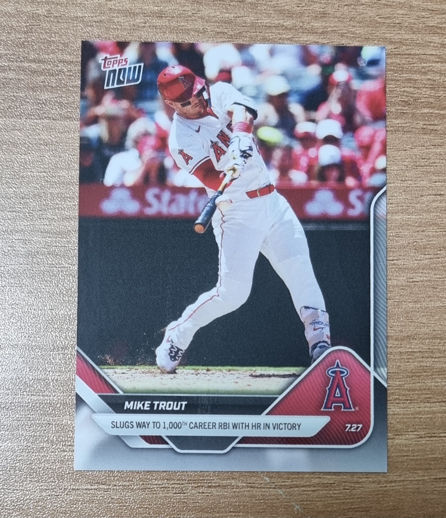 마이크 트라웃 1000타점 2025 Topps Now Mike Trout 1000 Career RBI No-470 MLB카드