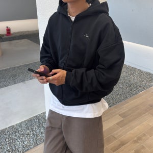 [나이키코리아] 나이키 스탠다드 이슈 드랍숄더 루즈핏 풀집업 기모 후드 ( 블랙 )