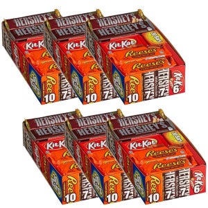 HERSHEY’S 초콜릿 풀사이즈 캔디바 버라이어티팩 30개입 6박스 8.8kg 미국직구 카페소스 대용량 디저트