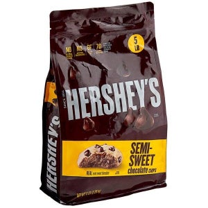HERSHEY’S SEMI-SWEET 덜 단 초콜렛칩 1M 베이킹칩 지퍼백 2.26kg 미국직구 카페소스 대용량 디저트