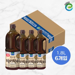 면사랑 프리미엄 밑국물 바지락육수 1.8L, 6개