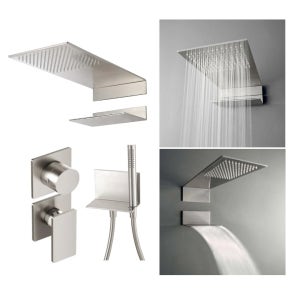 트리미 5mm 28A3 IS SET F 새틴 스테인리스 매립 3ways 샤워수전 택배