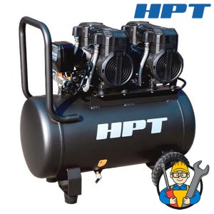 HPT 에어콤프레샤 5마력 50L HAC-250 오일리스 경량 알루미늄 콤프레셔