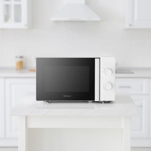 위니아 전자레인지 20L EKRM201BGWWM(A) 화이트 미니 소형 회전 원룸 전자렌지