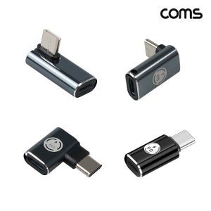 Coms CP076 C타입 변환젠더 iOS 8핀 to C타입 PD충전 27W 9V3A 고속충전 4개입