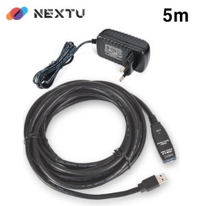 USB3.0 리피터 5M 케이블(DC 5V 아답터포함) NEXT-USB05U3PW