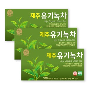 송원 우리차 제주 유기녹차 100개입, 3개