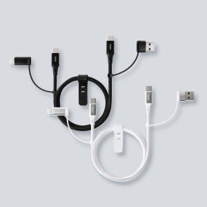 아이정 60W 4 in 1 멀티 고속 충전 데이터 케이블 CtoC 8핀 USB 휴대폰 충전선