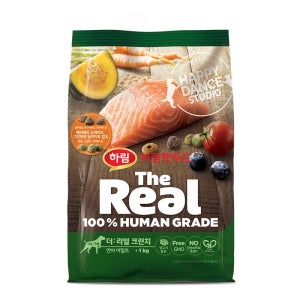 더리얼 그레인프리 바삭한 크런치 도넛볼 사료 (유통기한 확인) 어덜트, 1kg, 1개