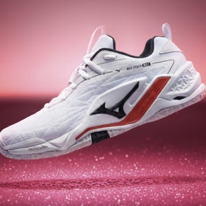 미즈노 배드민턴화 신발 웨이브 스텔스 네오 2 화이트레드 X1GA240059 모션스포츠