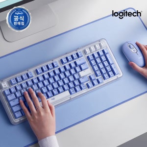 로지텍 ALTO KEYS K98M 블루투스 무선 가스켓 기계식 키보드 마우스 SET 라일락, 마블축