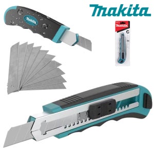 makita 다용도 커터칼 (교체용 날 8개포함 날규격/100X18mm) 작업용 캇타칼