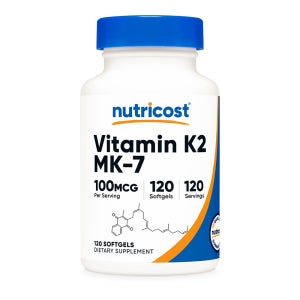 뉴트리코스트 비타민K2 MK-7 100MCG 소프트젤 120정 1병 120회분