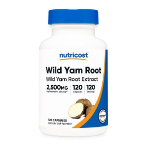 뉴트리코스트 와일드얌 야생 참마 뿌리 추출물 2500MG 캡슐 120정 1병