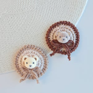 이쁜씨네 니트 베어 똑딱핀