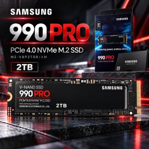 삼성 990 PRO 2TB PCIe 4.0 NVMe M.2 SSD 관부가세포함