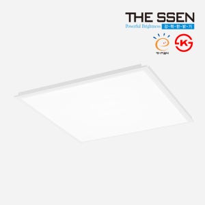 (6개 1박스)더쎈 KS 고효율 T바 담파 600x600 50W 평판 엣지 SMC 텍스조명