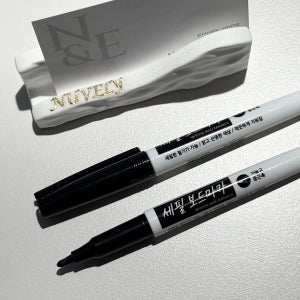 검정 수성펜 / 현금생활 수성펜