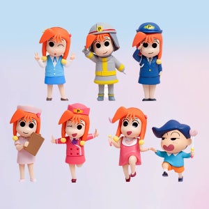 6종 풀세트 확정 히든 포함 짱구 모에피 마법소녀 피규어 2탄 가챠 CU 편의점 굿즈