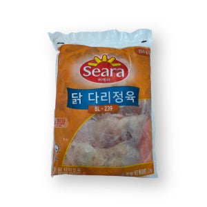 닭정육 브라질 태국 순살 닭다리살 2kg 구이 냉동 닭다리