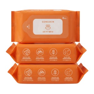 공스킨 순한 아기 물티슈 8매