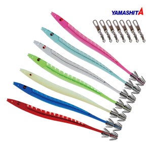 25신형 야마시타 타글라스 사카나 오징어 스틱 18-2cm (7개입/도래7개) 낚시 훅