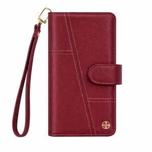 천연가죽 카드 지퍼 지갑 케이스 포담 버건디, 갤럭시A90 5G SM-A908N