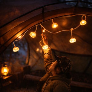 매드독캠프 펌킨10 스트링 파티 라이트 10구 캠핑 감성 랜턴 LED 조명 풀옵션